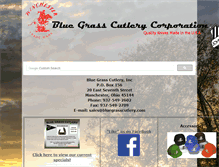 Tablet Screenshot of bluegrasscutlery.com